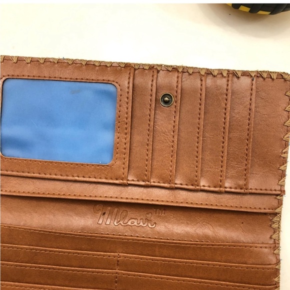 Mlavi Boho purple Ikat print vegan wallet - Picture 10 of 13